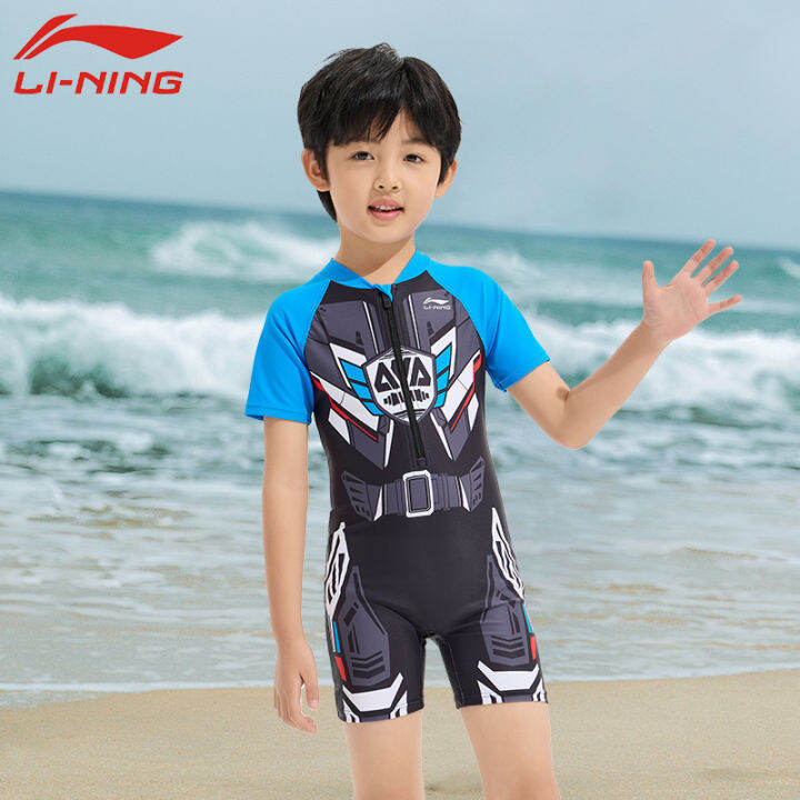 Li Ning One Piece Children s Swimwear Boys and Boys Hot Spring