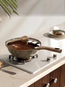 AMERCOOK | Granite Titanium Non-Stick Wok