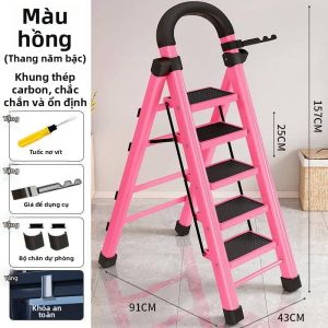 MEISITEKEKE | Thang Nhôm Đa Năng Chống Trượt Bằng Thép Carbon Dày Cho Nội Thất