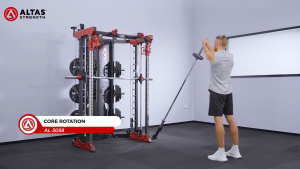 All in 1 Smith Trainer J8000A Multifunctional Power Rack Commercial Functional Machine Cable Pulley Cross Fly Squat Cage