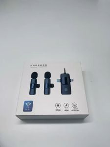 Profesional 3 in 1 Mikrofon Nirkabel iPhone & Type-C & 3.5mm Nirkabel Wireless Lavalier bluetooth Tanpa kapel Microphone