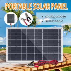 Portable 20W Solar Generator for Home Backup & Outdoor 12V Power Kit with Multiple Outputs Plug and Play