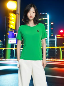 Áo Tập Thể Dục Ngắn Tay Mỏng Thoáng Khí Nhanh Khô Cho Khiêu Vũ Vuông 2025 Phong Cách Mới Dành Cho Người Lớn Tuổi