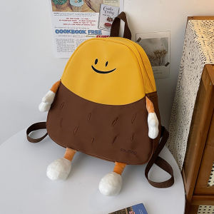 Cute Little Potato Cartoon Large Capacity Backpack Childrens School Bag College Student Travel Leisure Backpack Soft Shell