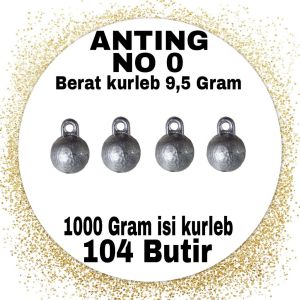 Paket 1000 Gram | 1 Kg timah pemberat pancing model anting alat olahraga mancing