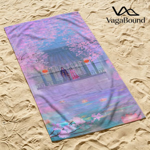 BILIBILI | Cherry Blossom Pavilion Quick Drying Beach Towels Lightweight Fast-drying Super Absorbent It is a must-have item for summer