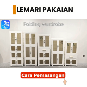 Nano Care Lemari Pakaian Baju Minimalis dan Super Praktis Anti Debu Hemat Ruang Ramah Lingkungan