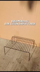 Rak Susun Dapur Kamar Mandi Rak Besi Tarik Serbaguna  Multifungsi Kitchen Flexible Storage