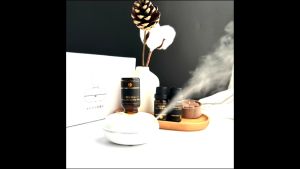 Wayee Bubble Aromatherapy Diffuser with Intelligent Induction Waterbase Essential Oil Nebulizer for Car Home and Office Gift