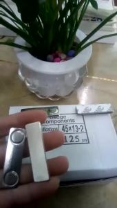 10pcs Strong Magnetic Name Tags Badge Metal Fastener ID Card Durable Attachment Holder Badge Magnet Work Number Card Accessories