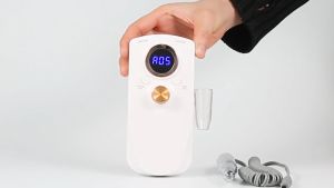 B&E Nail Drill Machine 35000RPM USB Charging Polisher White/Pink Nail Drill Nails Set Kit Complete