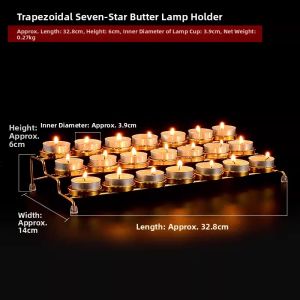 ZANGCUN | Seven Star Lotus Buddha Lamp Stand