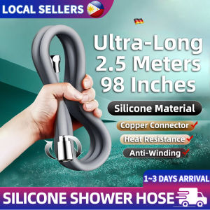 Bathroom Silicone Flexible Hose Handheld Shower Head Hose High Quality Silicone Shower Hose 2.5M Flexible Bath Hose