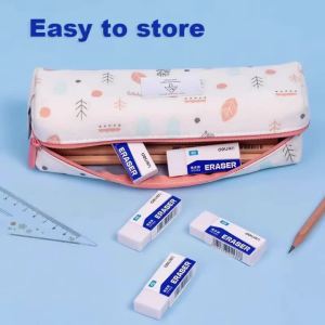 deli | Deli 2B Soft Rubber Pencil Erasers Clean Mess-Free Wipe Correction Tools Ideal for Students Exam Drawing Sketching Kids School