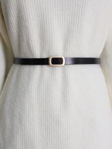 Women's Decorative Belt: A New Style Slim Leather Belt for 2024