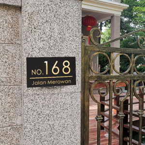 Acrylic Outdoor Door Number Plaque Villa Courtyard Customizable House Number Sign for Home Dormitory Bed And Breakfast