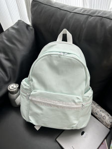 Túi Đeo Vai Đôi Dung Tích Lớn Màu Trơn Phong Cách Nhật Bản Dành Cho Học Sinh Trung Học Và Đại Học Túi Đựng Máy Tính 14 Inch Túi Đi Dã Ngoại Mùa Xuân