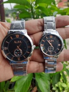 Jam Tangan Rantai Pria Wanita / Analog / AB 018