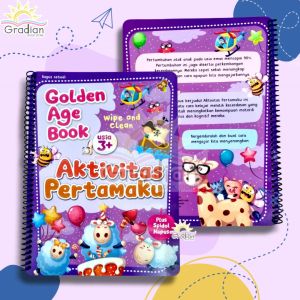 [Free Spidol] Buku Aktivitas Pertamaku Wipe And Clean - Buku Aktivitas Latihan Kecerdasan Anak