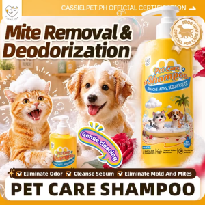 Buy 2 Free 1 Cassiel Pet Advanced Shampoo For Anti-Mite Remove Odor Sebum Control For Dogs And Cats