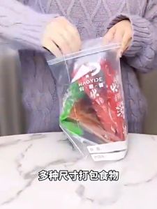 BOSSLU Plastik Klip Makanan Buah dengan Segel Ganda Plastik Penyimpanan Anti Bocor Ziplock 2MK712