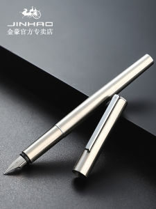 Luxury Gold Steel Fountain Pen for Men And Women High Aesthetic Value Replaceable Ink Cartridge Calligraphy Practice Writing Tool