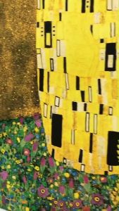 Bangkokframe-ภาพพิมพ์แคนวาส The Kiss กรอบของขวัญพร้อมแขวน