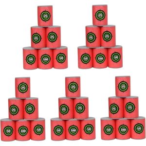 ZIVCONCING 6-30pcs Soft Bullet Target EVA Bullet Dart Target Compatible With Nerf Blasters Guns(2.36×1.57 Inch)