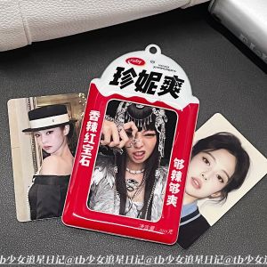 Original Magic Mushroom Jenny PVC Display Hanging Pendants Campus Card Storage Celebrity Little Card Three-Inch Small Card