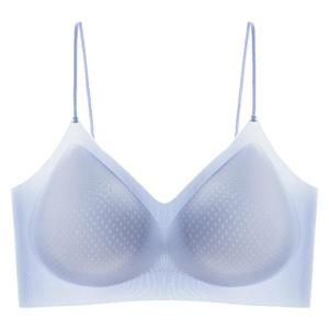 miiow | Ice Silk Seamless Thin Strap Sports Bra Womens Gathered Cool Feeling Summer Thin Sport Backless Tank Top Underwear MiiOW Cat Person