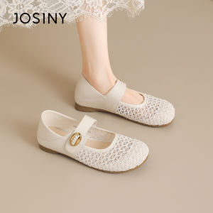 Josiny | Breathable Buckle Openwork Mary Jane Flat Sandals