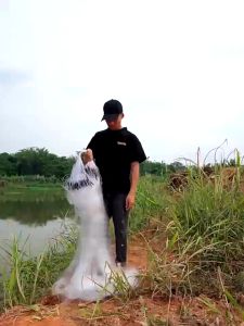 Fishing Net 1.5M High Plastic Float Fishing Net 3 Layer Nylon Fishing Net Heavy Lead Sinker Fishing Net Interception Net Fishing Tool