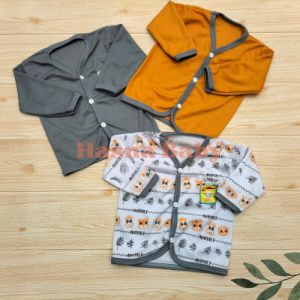 Paket 6Pcs Setelan Baju Bayi Baru Lahir Lengan Pendek kekinian motif animal - JL Baby