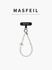 MASFEIL | Dây Đeo Điện Thoại Mẫu Đơn Giản Thời Trang Chống Mất Có Hạt Ngọc Trai Pha Lê