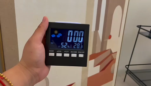 Termometer Stesen Cuaca Skrin Warna Kreatif Pelbagai Fungsi Jam Elektronik Kawalan Suara Jam Penggera Termometer Rumah dan Higrometer