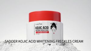 30g Kojic Acid Whitening Cream Niacinamide For Face White Light Spots Hydrate Firming Anti-Wrinkle Anti Ageing Smooths Soothes Acne Skin Skincare Effective Remover Melasma Cream Oil Control Shrink Pores Remover Blackheads Dark Spots Pimples