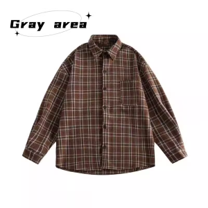 Autumn Winter Japanese Hong Kong Style Retro Mermaid Single Button Woolen Coat Mens Loose Casual Woolen Coat Jacket