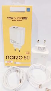 Charger RLM NARZO 50 5G 120W Super VOOC Power Adapter Support Fast Charging
