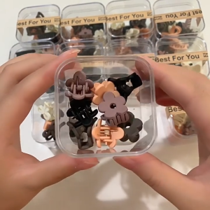 Jepit Rambut Mini Set Isi 10 PCS Jepitan Poni Doff Anak FREE BOX Solid Pretty Hair Clip Korean Style