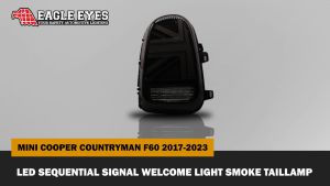 MINI COOPER COUNTRYMAN F60 2017-2023 LED SEQUENTIAL SIGNAL WELCOME LIGHT SMOKE/WHITE LIGHT BAR TAILLAMP