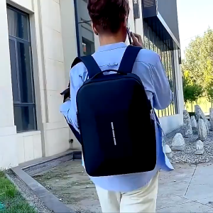 Large Capacity Hardshell Laptop Backpack - Water-Resistant Anti-Theft Business Travel Backpack