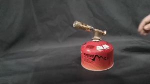 Heavy-Duty Full Brass Gas Blow Torch with MAPP Tank Adapter Works with Standard EN417 Lindal Valve Gas Canisters