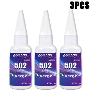 502 Super Instant Glue High Strength Fast Dry Clear Repair Universal Cyanoacrylate Adhesive for Metal Plastic Wood Ceramic Glass