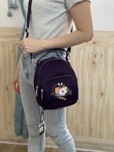 TAS WANITA BOBO BORDIR BUNGA 3in1 Ransel Selempang Tenteng BB6302 4Sleting