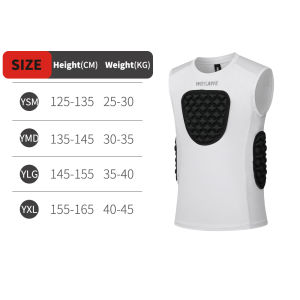 WOSAWE | WOSAWE Youth Football Vest Chest Support Pads Kids Boys Girls Compression Shirt Basketball Vest Team Sports Soccer Jerseys