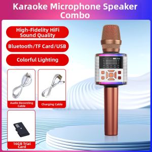 Amoi | Amoi K3 Karaoke Sound System Integrated Wireless Microphone with Screen High Fidelity Sound Quality for Home Use And Live Broadcast