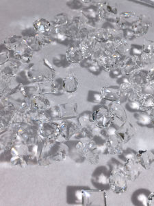 SUNLEAD Pointed Bottom Shaped Ice Transparent White Nail Jewelry: Persistent Easy to Dry No Residue Comfortable for Any Skin Type