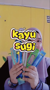 (MTL) Kayu Sugi / Miswak with Pen Holder / Miswaq / Berus Gigi Sugi