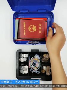 Fx - Store - Brankas Mini Uang Cash Money Box 20 x 16 x 9 cm Tempat Penyimpanan Uang Emas Perhiasan Barang Berharga