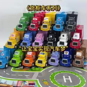 Takara Tomy | Cars Toy Mack Gray Alloy Trailer Lightning McQueen Strip Weathers Chick Hicks Dinoco Cruz Ramirezs Hauler Truck Toy